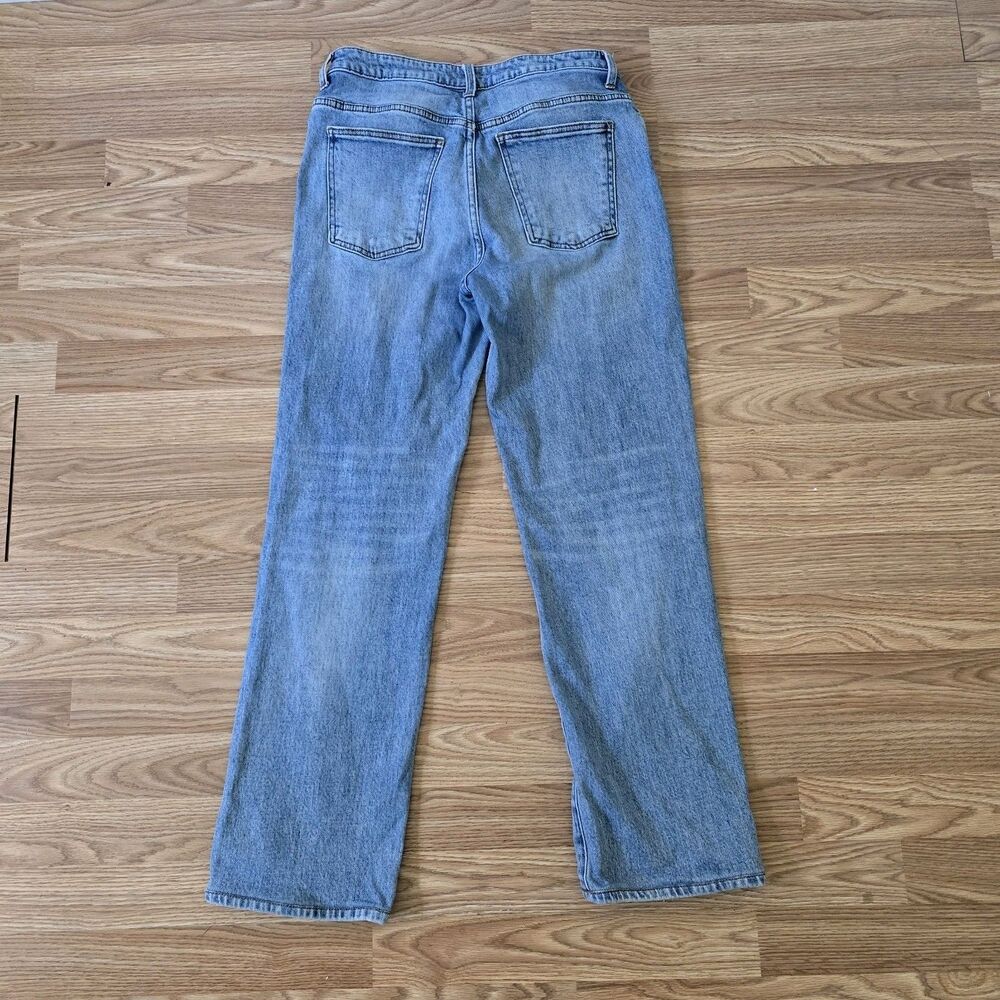 Evereve KUT from the Kloth Melissa High Rise Straight Leg Jeans Sz 6 Light Wash - Picture 8 of 11